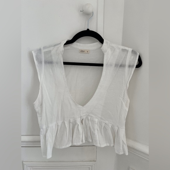 Elce cropped blouse linen - Picture 1 of 3
